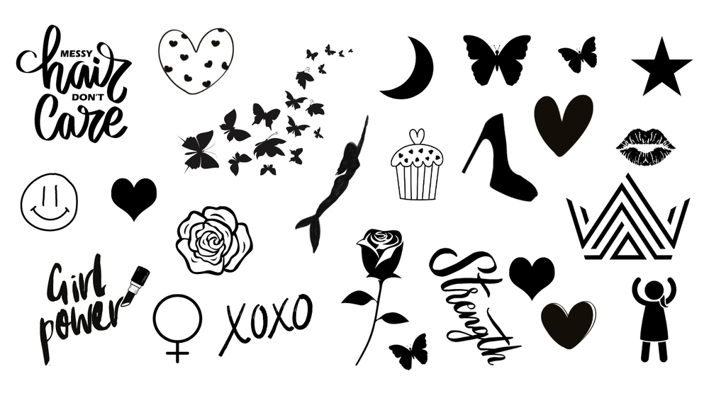 Empowerment Tiny Tattoos 4.5 in x 2.5 in