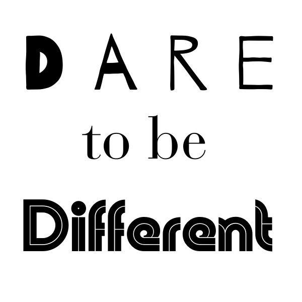 Dare to be Different -Empowerment Temporary Tattoo 2 in x 2 in