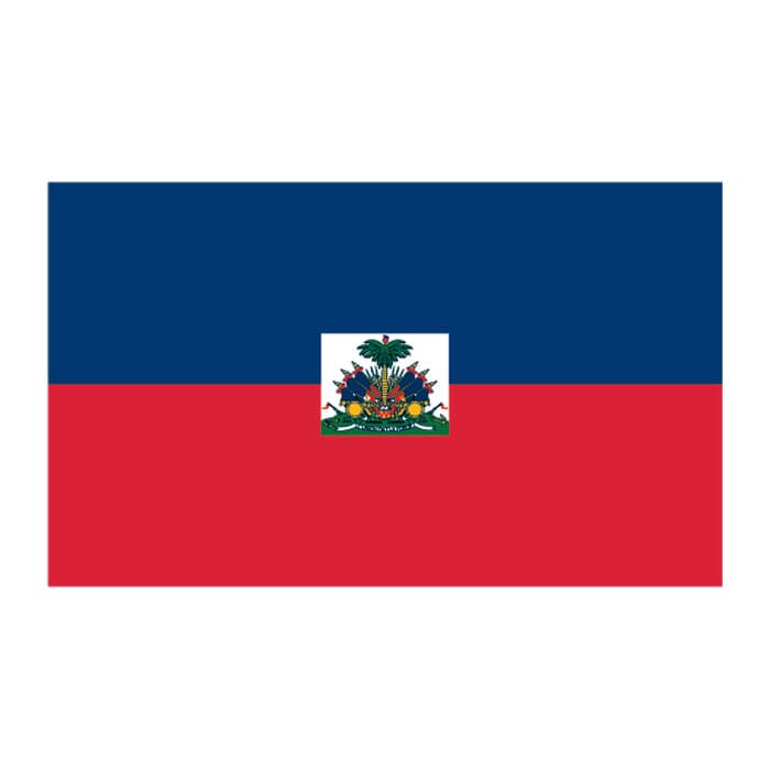 Flag of Haiti Temporary Tattoo 2 in x 1.5 in