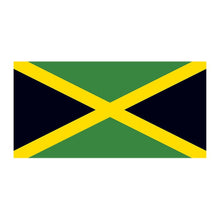 Flag of Jamaica Temporary Tattoo 2 in x 1.5 in