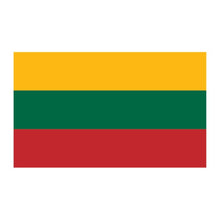 Flag of Lithuania Temporary Tattoo 2 in x 1.5 in