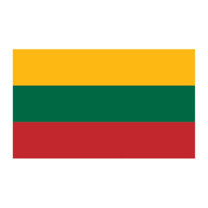 Flag of Lithuania Temporary Tattoo 2 in x 1.5 in