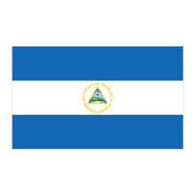 Flag of Nicaragua Temporary Tattoo 2 in x 1.5 in