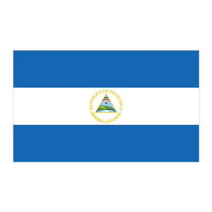 Flag of Nicaragua Temporary Tattoo 2 in x 1.5 in