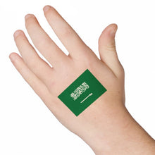 Flag of Saudi Arabia Temporary Tattoo 2 in x 1.5 in