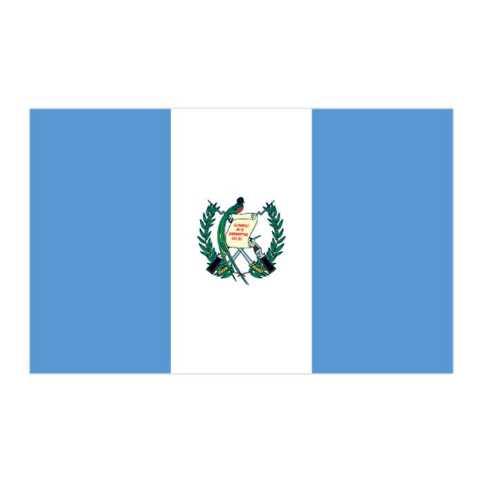 Flag of Guatemala Temporary Tattoo 2 in x 1.5 in