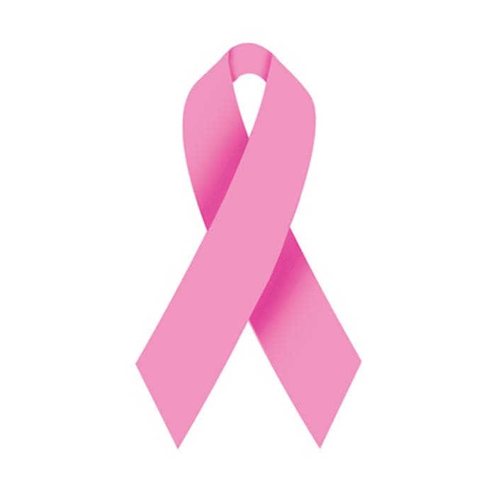 Pink Ribbon Temporary Tattoo 1.5 in x 1.5 in