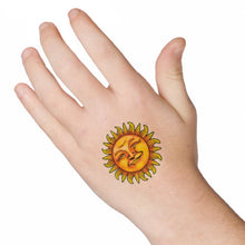 Smiling Sun Temporary Tattoo 2 in x 2 in