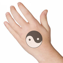 Glow in the Dark Yin Yang Temporary Tattoo 2 in x 2 in