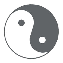 Glow in the Dark Yin Yang Temporary Tattoo 2 in x 2 in