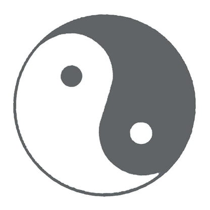 Glow in the Dark Yin Yang Temporary Tattoo 2 in x 2 in