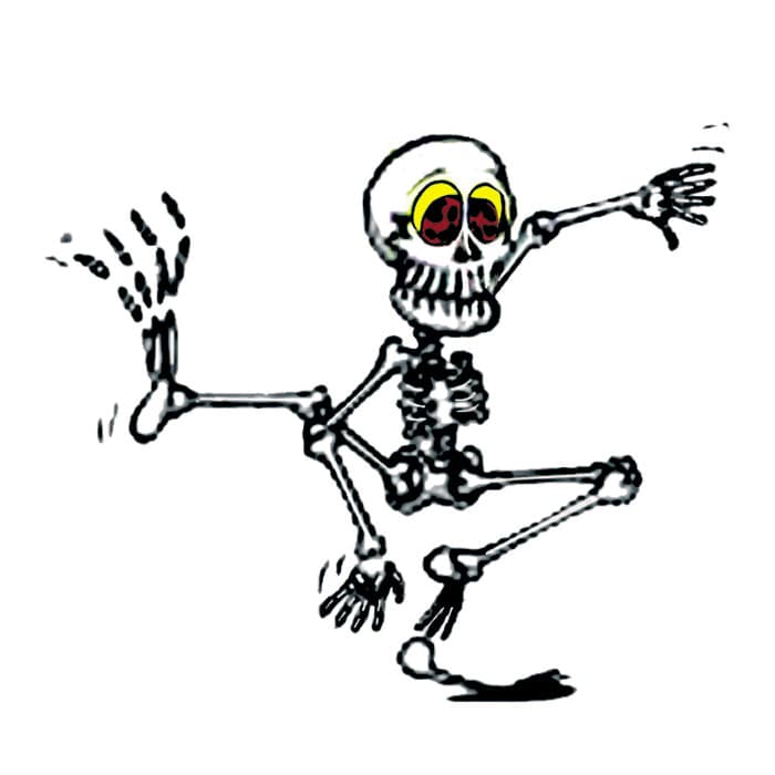 Vient le squelette dansant
