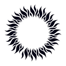 Glow in the Dark Tribal Circle Temporary Tattoo 2 in x 2 in