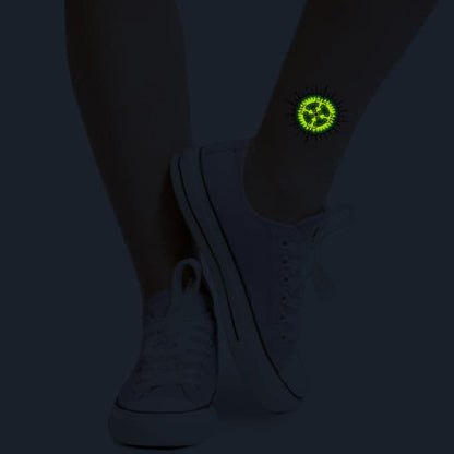 Glow in the Dark Intricate Circle Temporary Tattoo 3 in x 3 in