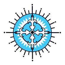 Glow in the Dark Intricate Circle Temporary Tattoo 3 in x 3 in