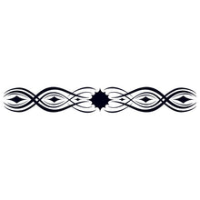 Glow in the Dark Tribal Band Temporary Tattoo 9 in x 1.5 in