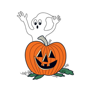 Glow in the Dark Ghost and Pumpkin Temporary Tattoo