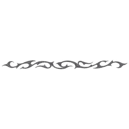 Glitter Black Tribal Band Temporary Tattoo 9 in x 1.5 in
