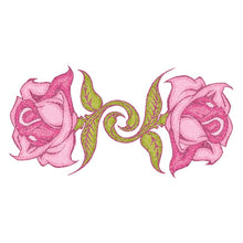 Glitter Flowers Temporary Tattoo 3.5 in x 2.5 in