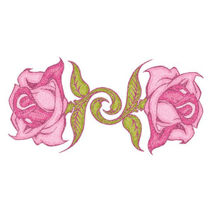 Glitter Flowers Temporary Tattoo