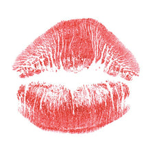 Glitter Red Kiss Lips Temporary Tattoo 2 in x 2 in