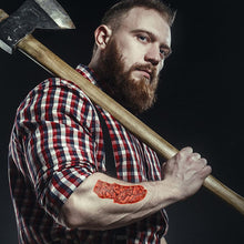 Gory Gashes & Wounds Temporary Tattoo 3.5 in x 2.5 in