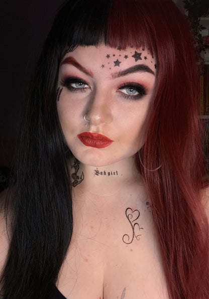 Gangster Face Tattoo Costume