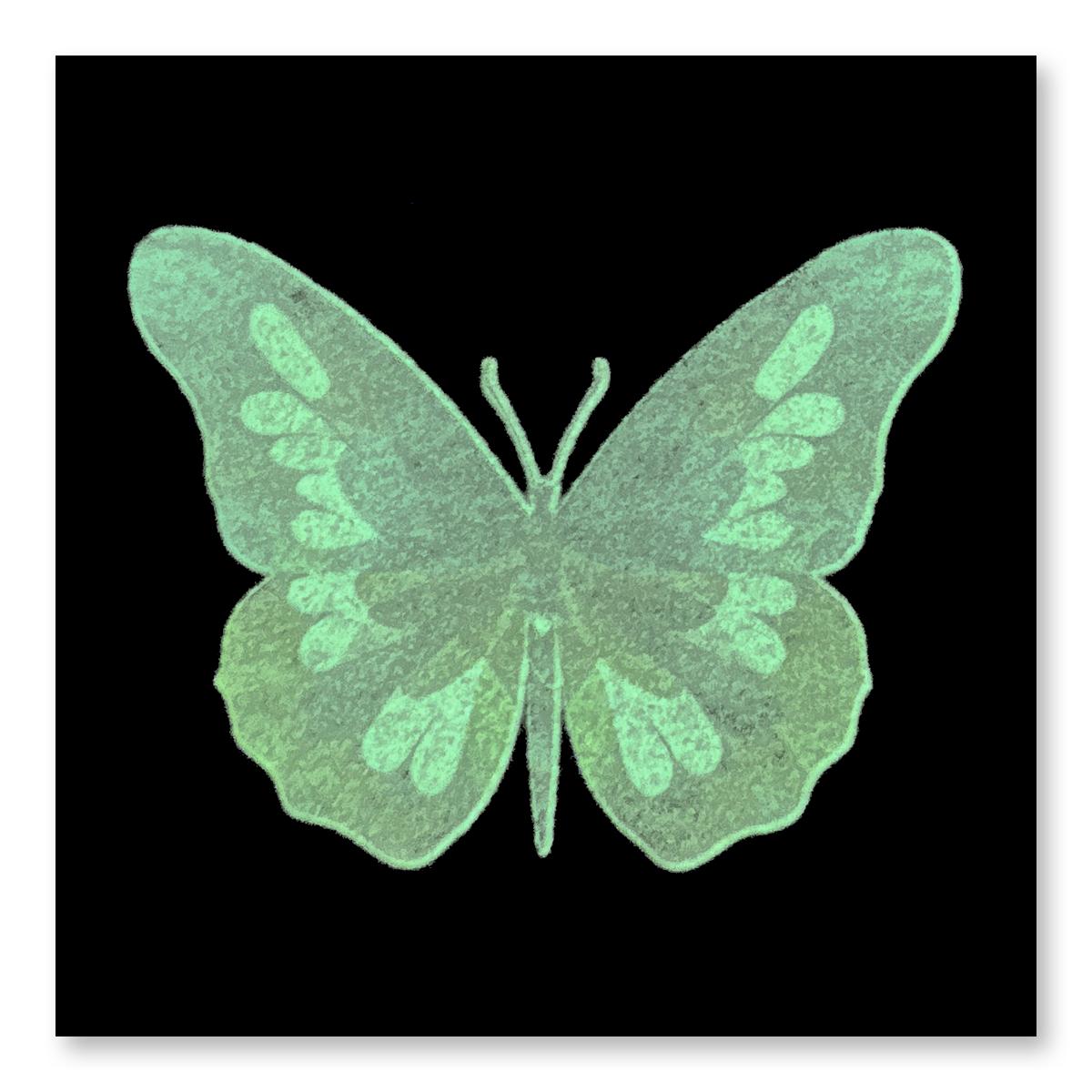 Glow in the dark butterfly tattoo
