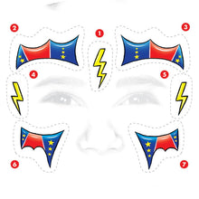 Super Hero Kids Costume Tattoo 6 in x 5.25 in