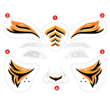 Tiger Kids Costume Tattoo 6 in x 5.25 in