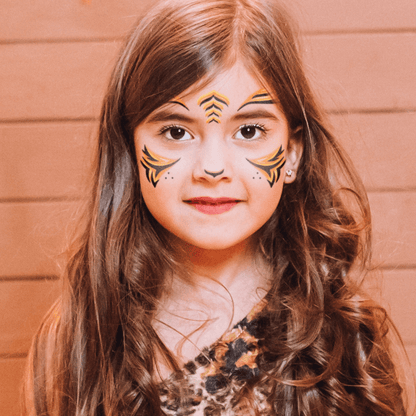 Tiger Kids Costume Tattoo 6 in x 5.25 in