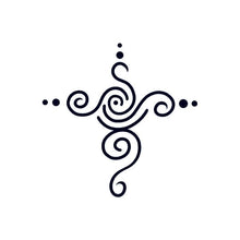 Henna: Swirl Design Temporary Tattoo 3.5 in x 2.5 in
