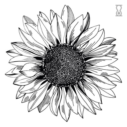 Sunflower Semi-Permanent Tattoo 2 in x 2 in