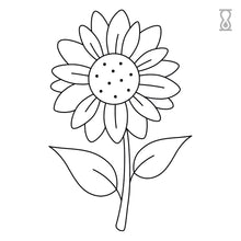 Happy Sunflower Semi-Permanent Tattoo 1.5 in x 2 in
