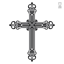 Vintage Cross Semi-Permanent Tattoo 2 in x 3 in