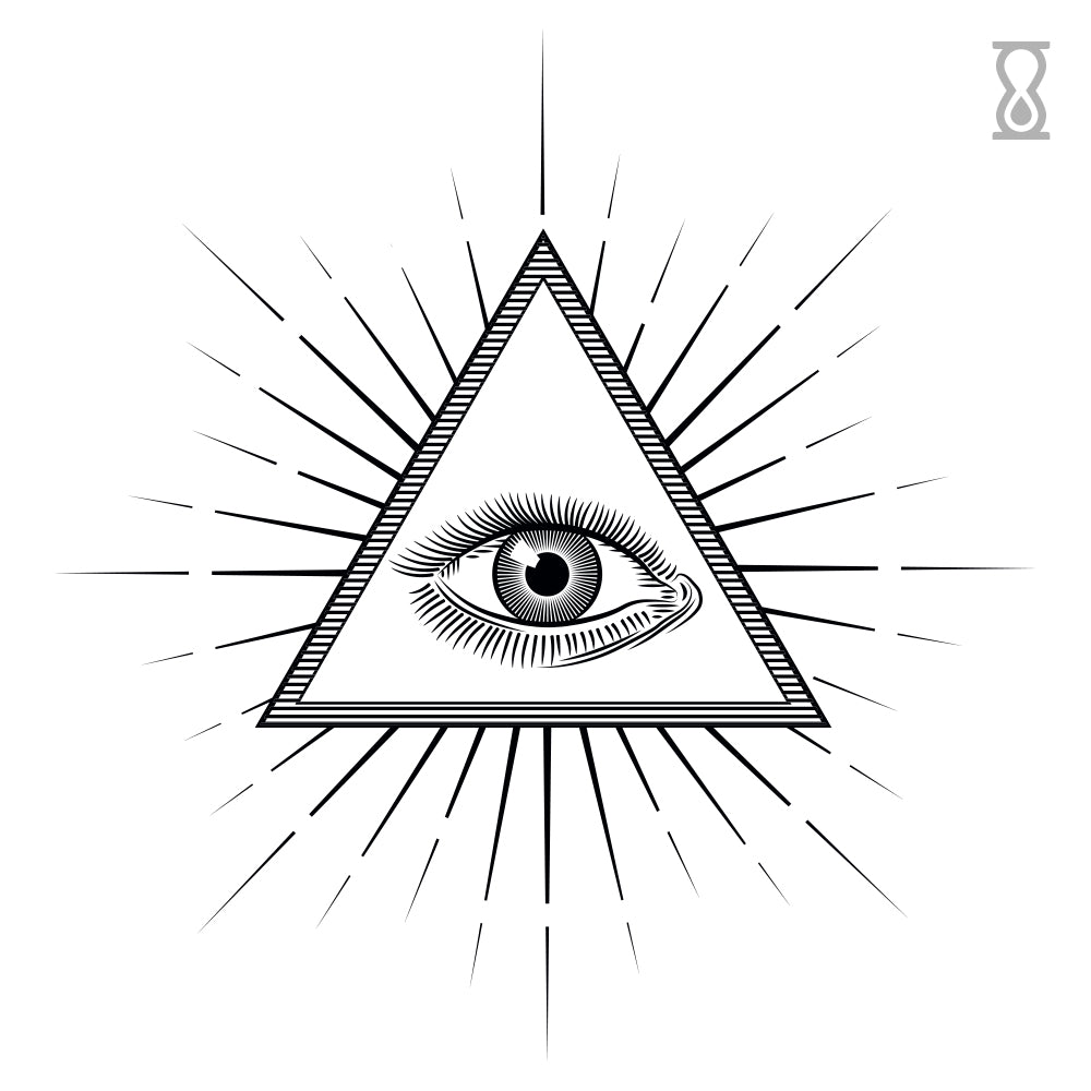 All Seeing Eye Semi-Permanent Tattoo 2 in x 2 in