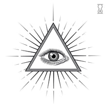 All Seeing Eye Semi-Permanent Tattoo 2 in x 2 in
