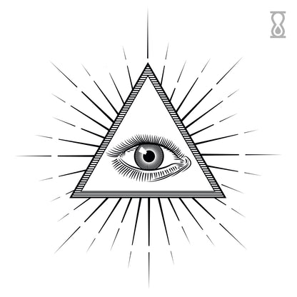 All Seeing Eye Semi-Permanent Tattoo 2 in x 2 in
