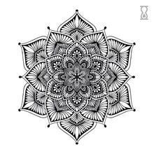 Lotus Mandala Semi-Permanent Tattoo 3 in x 3 in