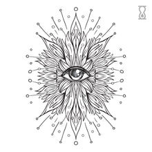 Ayurveda Symbol Semi-Permanent Tattoo 2 in x 4 in