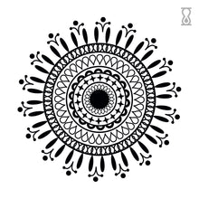 Circle Mandala Semi-Permanent Tattoo 3 in x 3 in