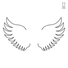 Angel Wings Semi-Permanent Tattoo 1.5 in x 2 in