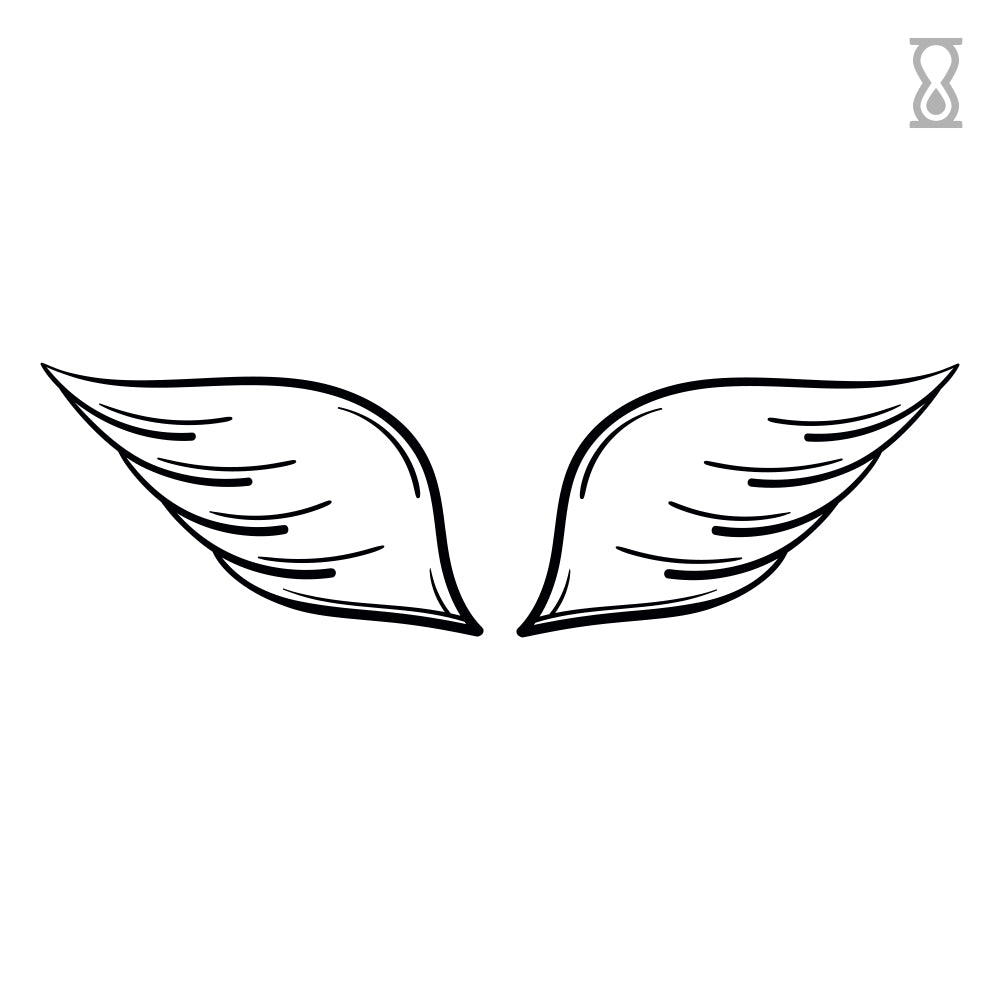 Wings Semi-Permanent Tattoo 1.5 in x 2 in
