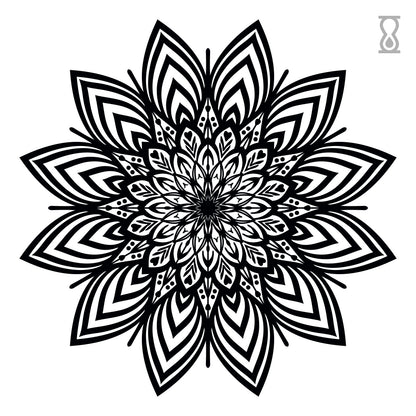 Ornate Mandala Semi-Permanent Tattoo 3 in x 3 in
