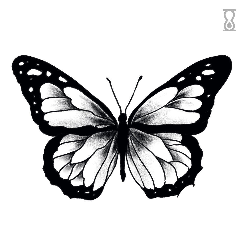 Butterfly Semi-Permanent Tattoo 3 in x 3 in