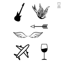 Tiny Tattoos Rockstar Semi-Permanent Tattoo 2 in x 3 in