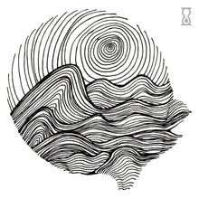 Ocean Lines Semi-Permanent Tattoo 3 in x 3 in