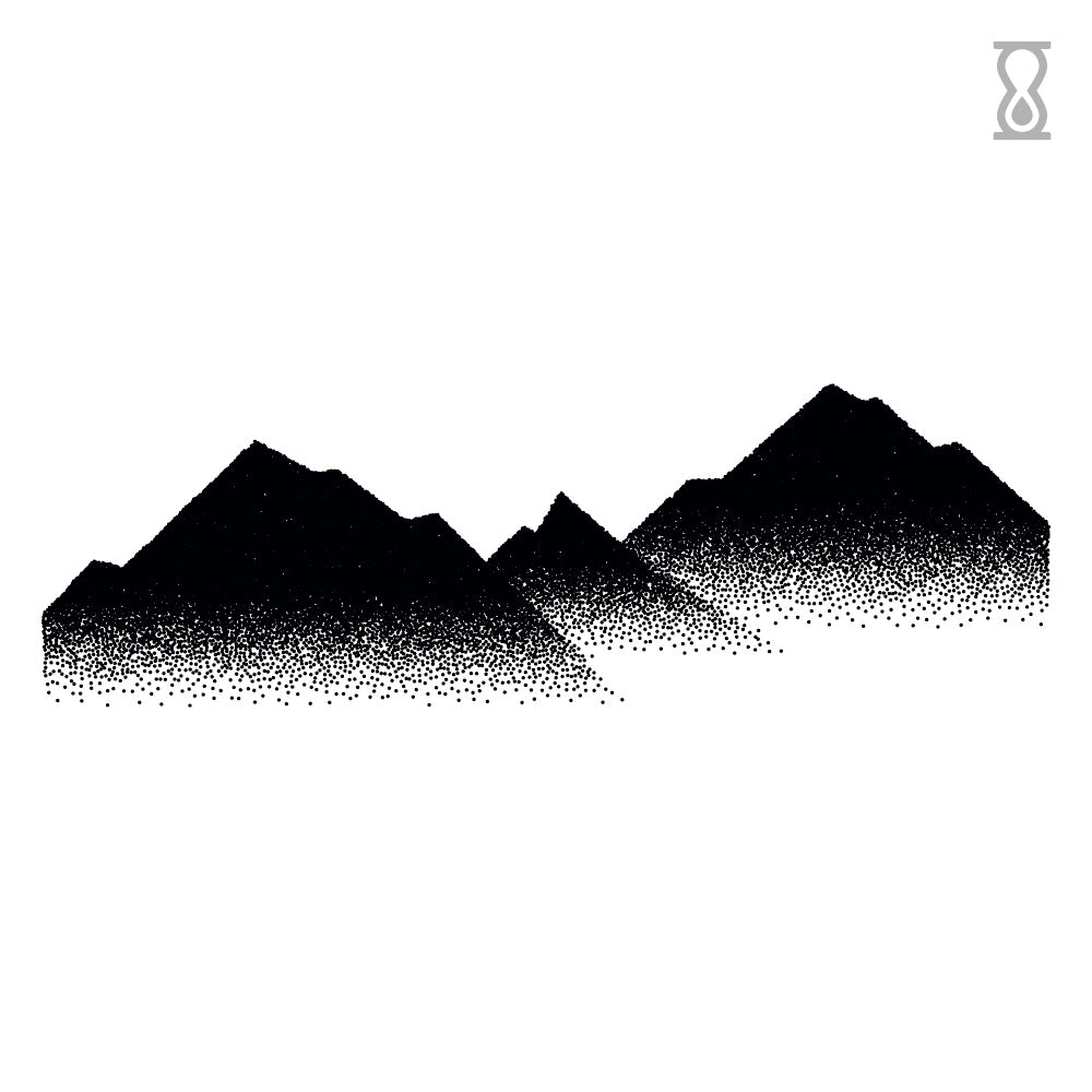 Mountains Semi-Permanent Tattoo 2 in x 4 in