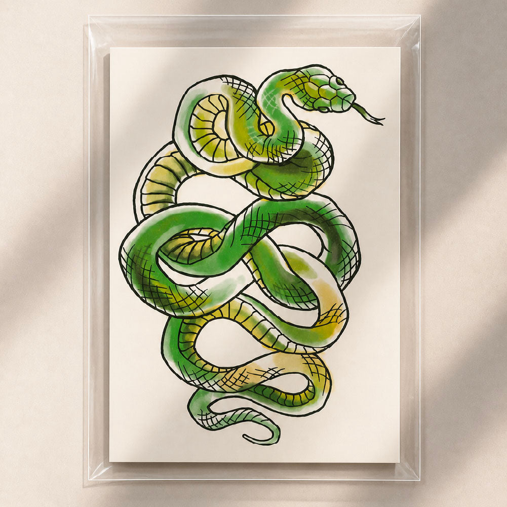 Infinity Snake Temporary Tattoo
