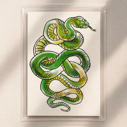 Infinity Snake Temporary Tattoo